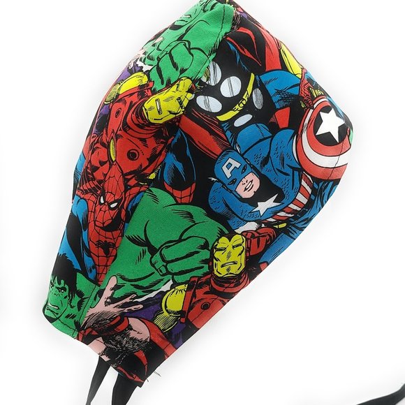 Marvel Comic Book Characters Surgical Scrub Cap - Picture 1 of 3
